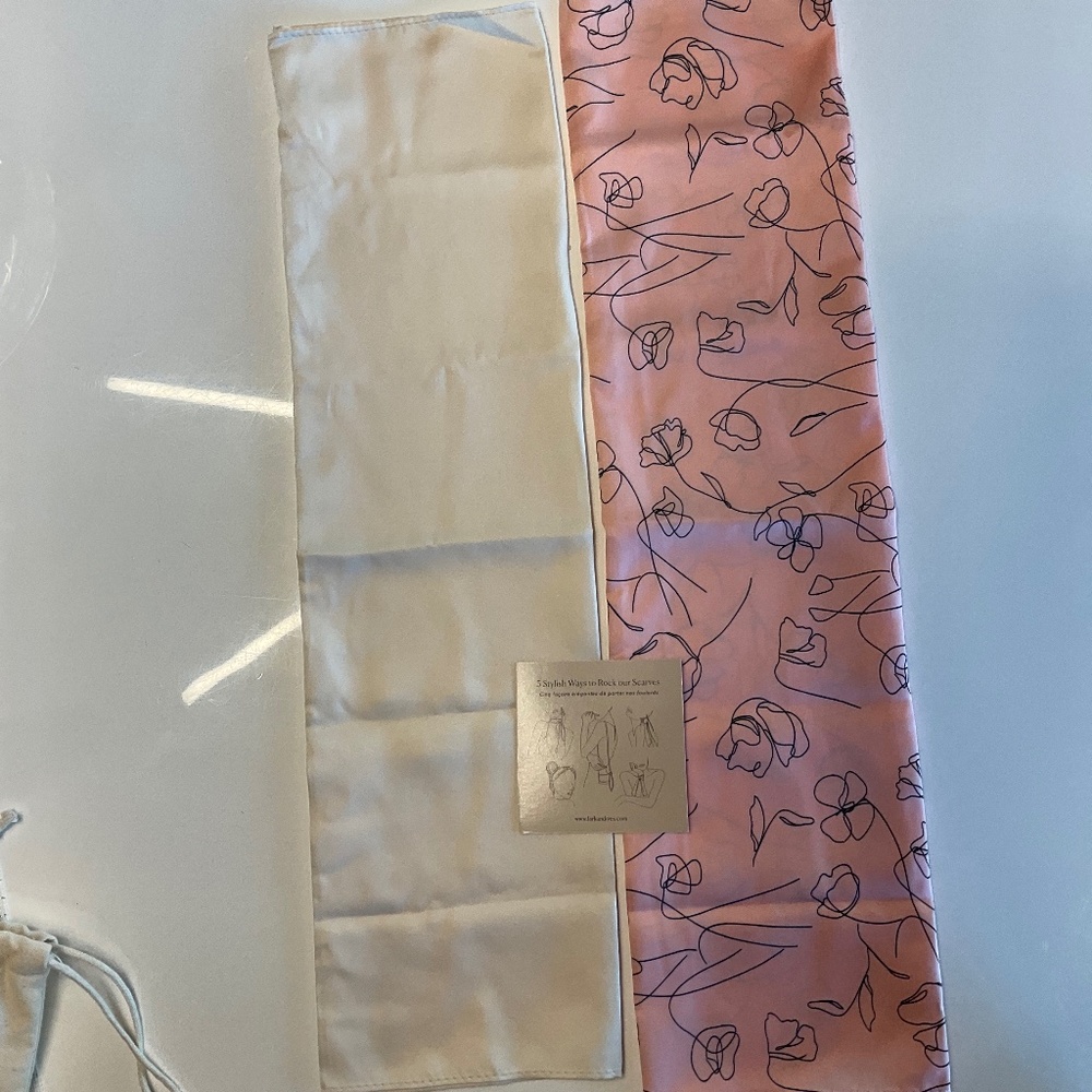 Two Silky Hair Scarfs